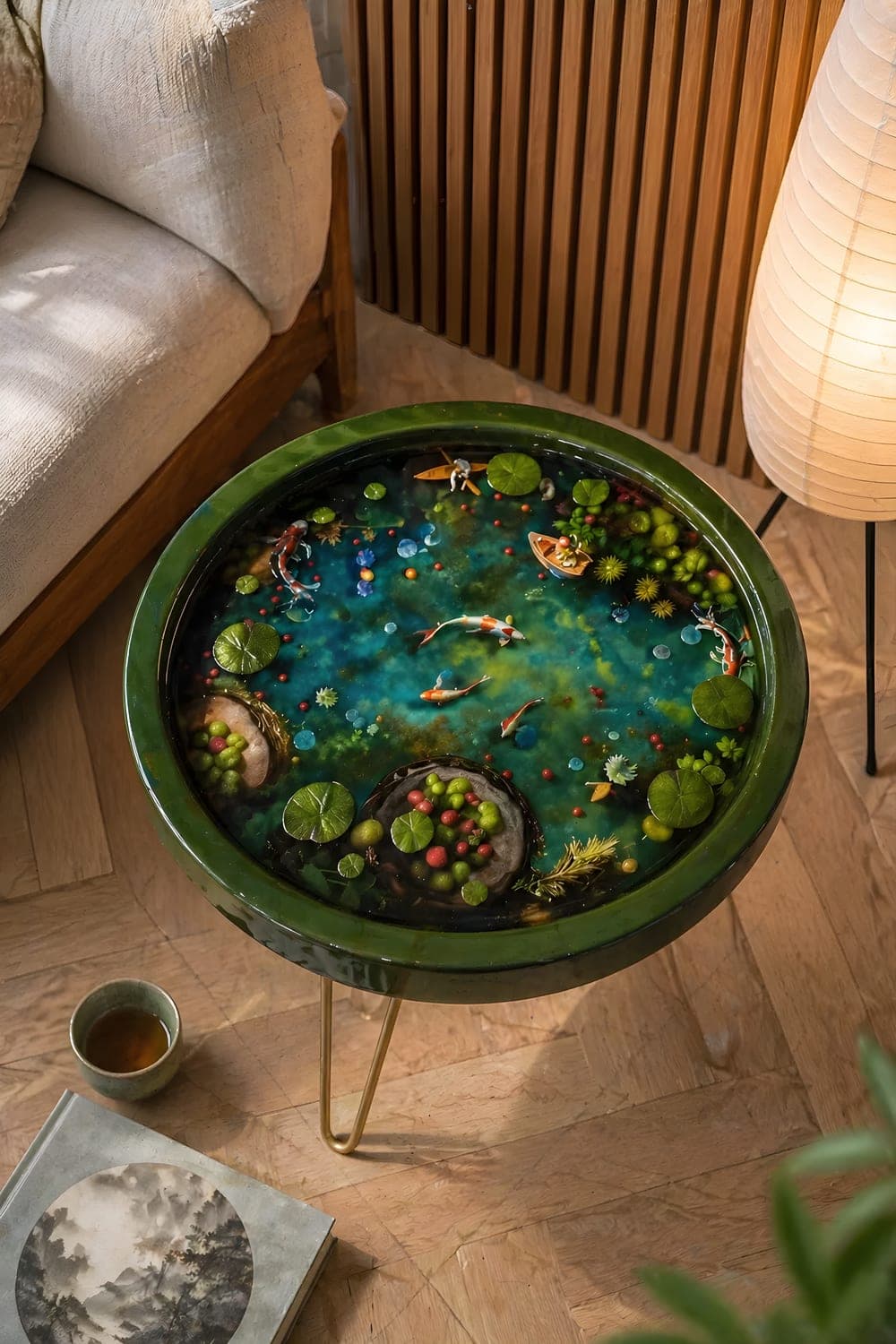 Koi Pond Coffee Table