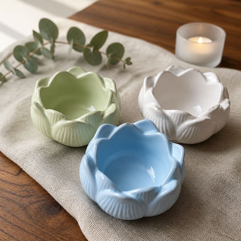 Lotus Petal Vessel Candles