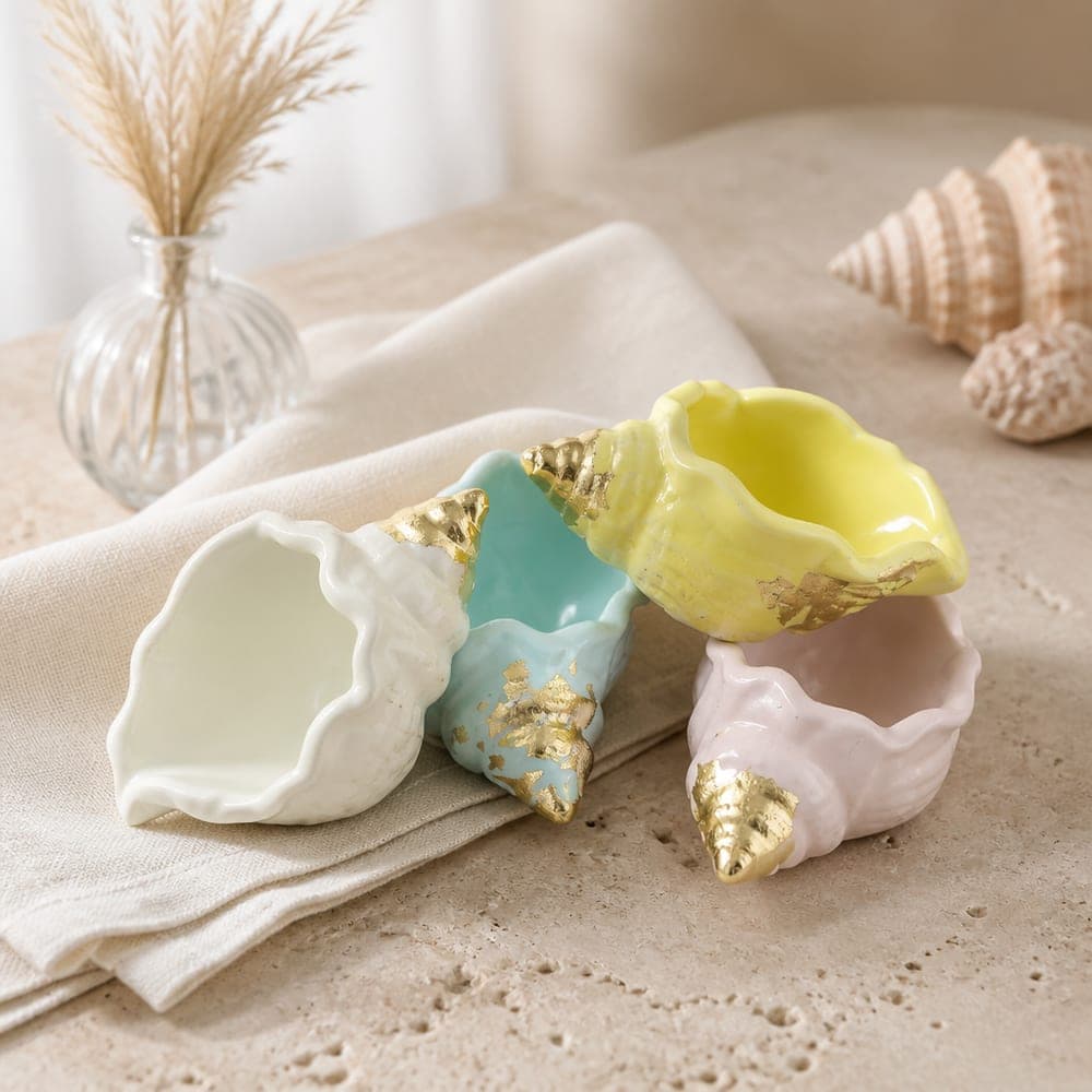 Conch Shell Candle Holders