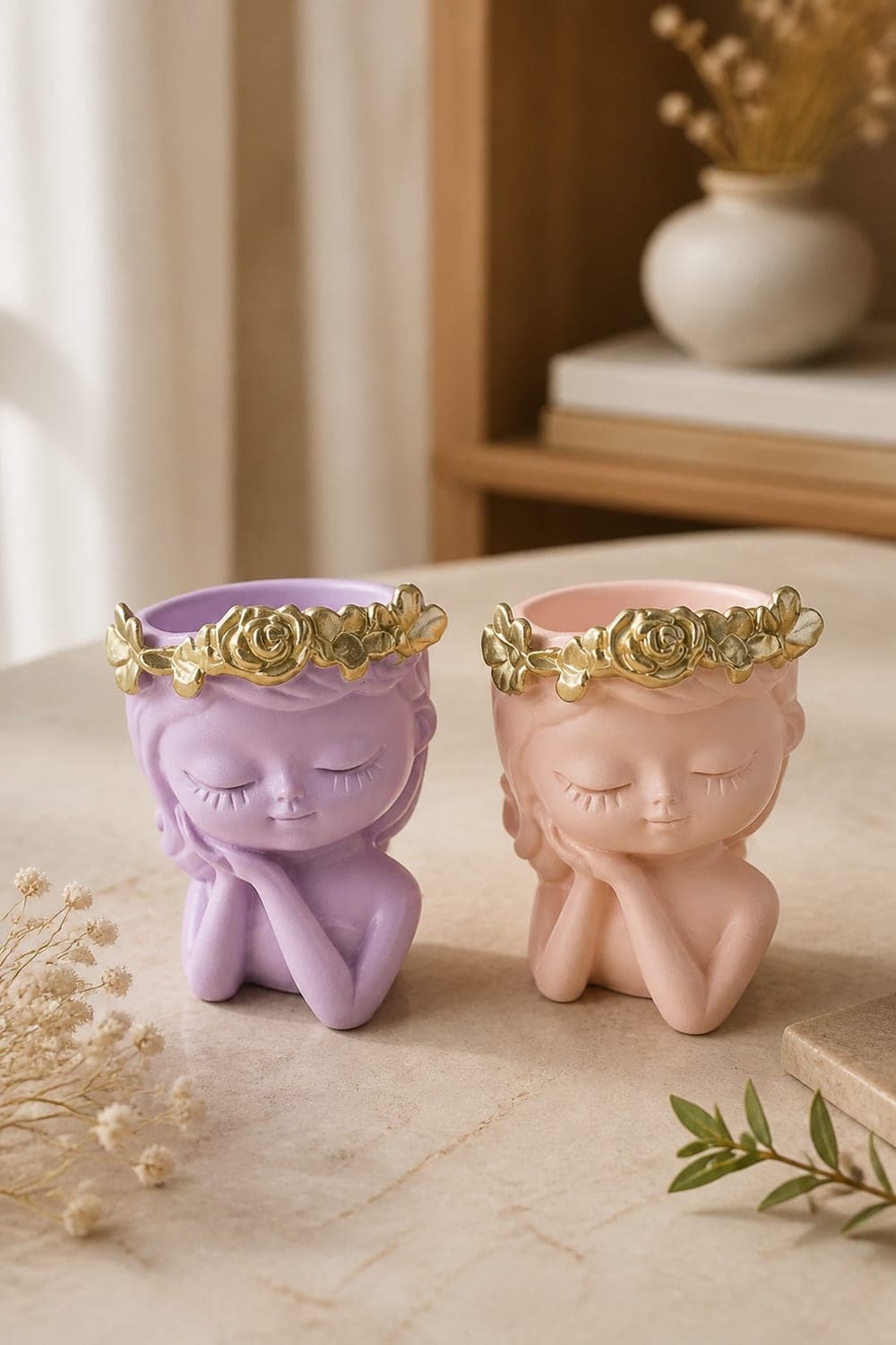 Angel Doll Candle Pots